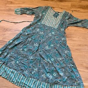 Modest Floral Long Sleeve Dress